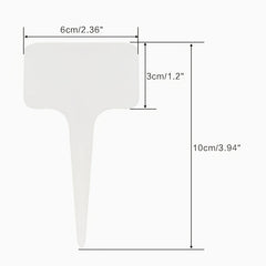 50pcs Plastic Plant Labels T-shaped Waterproof Tags