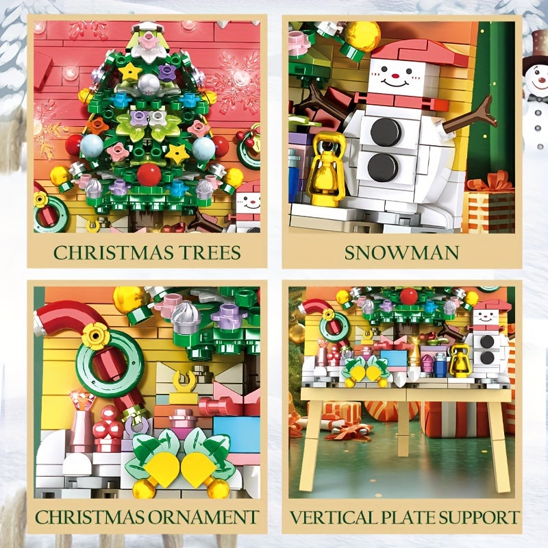 WOMA 3D Christmas Building Blocks Set DIY Snowman & Tree Kit