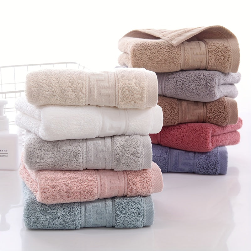 4pcs Soft Cotton Face Cloths Highly Absorbent Towels 33x33cm