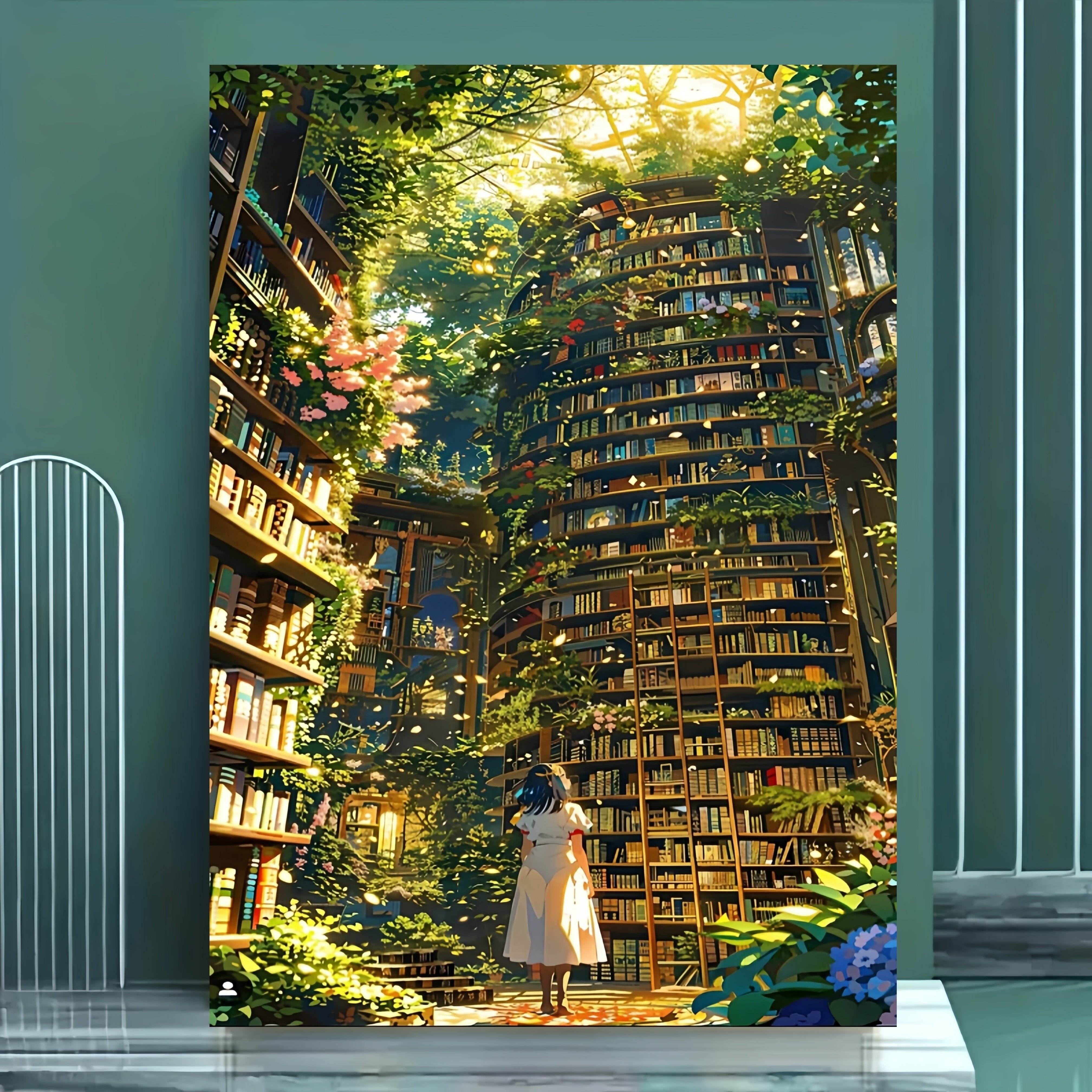 1000pcs DIY Puzzle Magic Library Garden Vibrant Colors