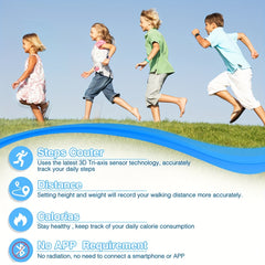 Kids LED Tracking Watch IP67 1000 Pedometer Step Counter Timer & Stopwatch