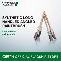 Synthetic Long Handled Angled Paintbrush Easy To Clean