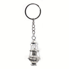 Christian Incense Burner Keychain For Men