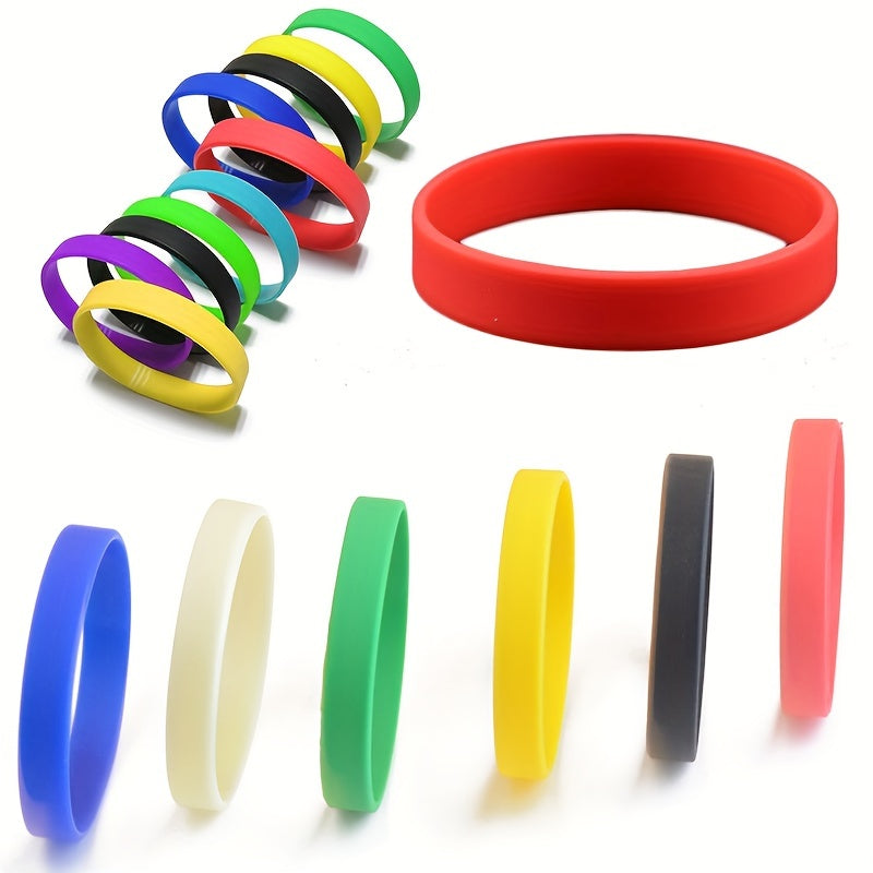 Waterproof Silicone Sport Bracelet Rubber Band Wristband