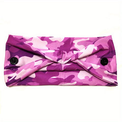 Camo Sports Headband Wicking Elastic Hairband Couple Hair Accessories