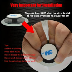Enhance Safety with 2pcs 360 Rotatable Car Blind Spot Mirrors