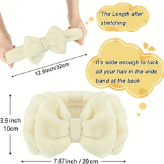 Bowknot Headband Elastic Hair Band for Washing Face Makeup