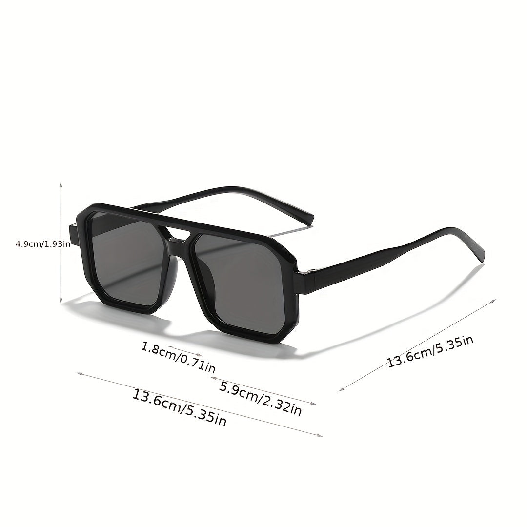 Top Bar Aviator Sunglasses Square Frame Outdoor Glasses UV400