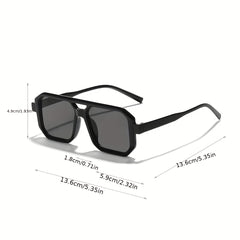 Top Bar Aviator Sunglasses Square Frame Outdoor Glasses UV400