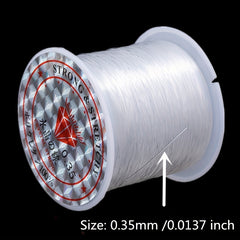 0.2mm Clear Fishing Line Beading Cord for Jewelry Making