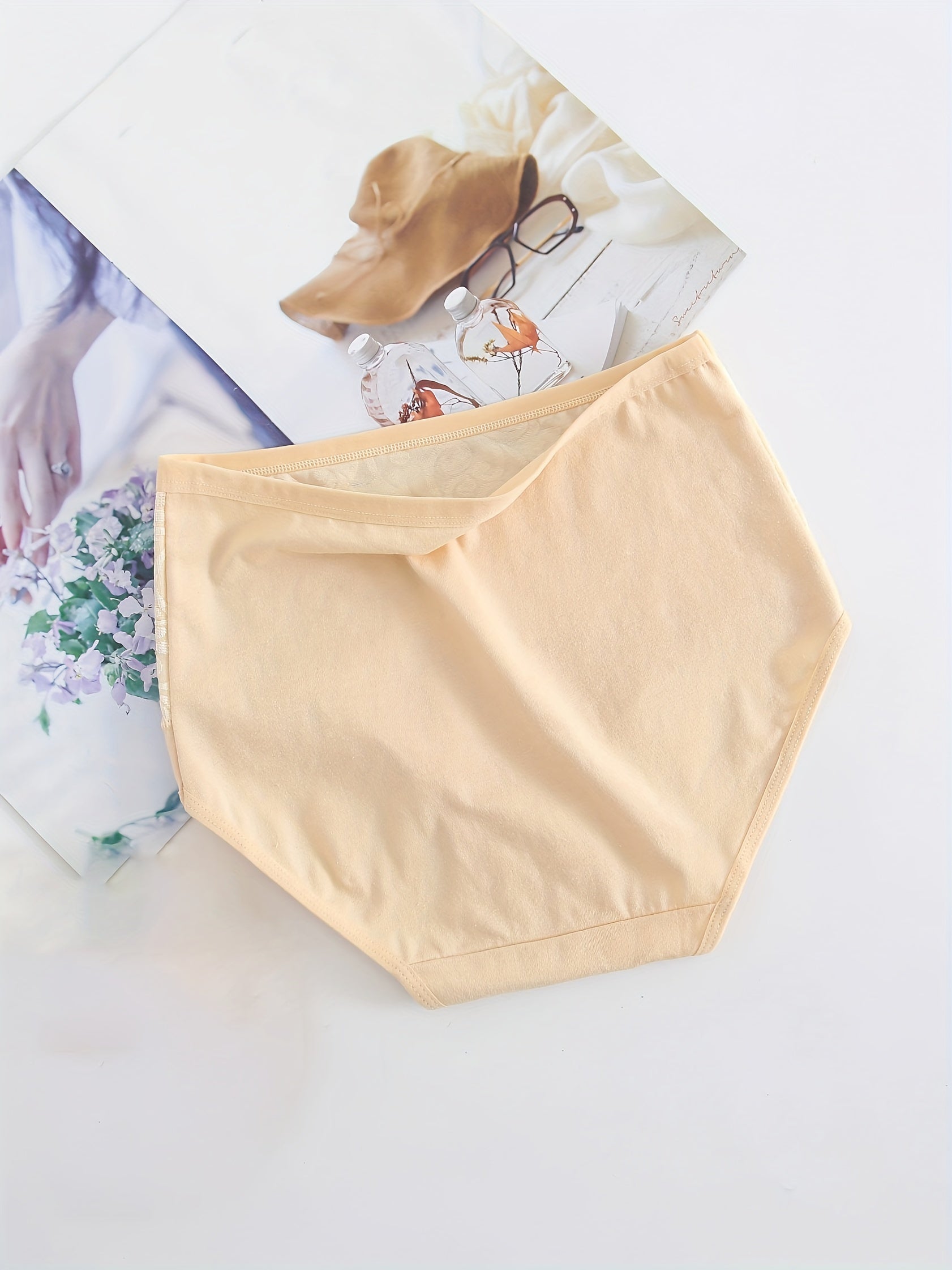 Women's Plus Floral Print High Rise Shaping Panties 3PC Set