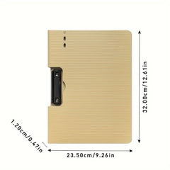 A4 Size File Folder Clipboards Single Clip Waterproof Portable File Storage