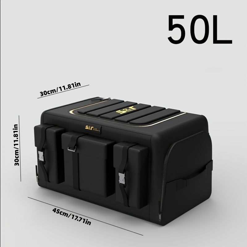 High-End Car Trunk Organizer Foldable Compartment