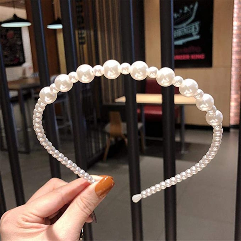 Faux Pearl Hairbands Bridal Hair Hoop Wedding Hair Accessories