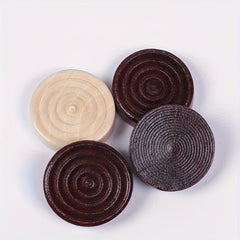 24pcs Wooden Backgammon Pieces Wooden Checker Pieces Set 2