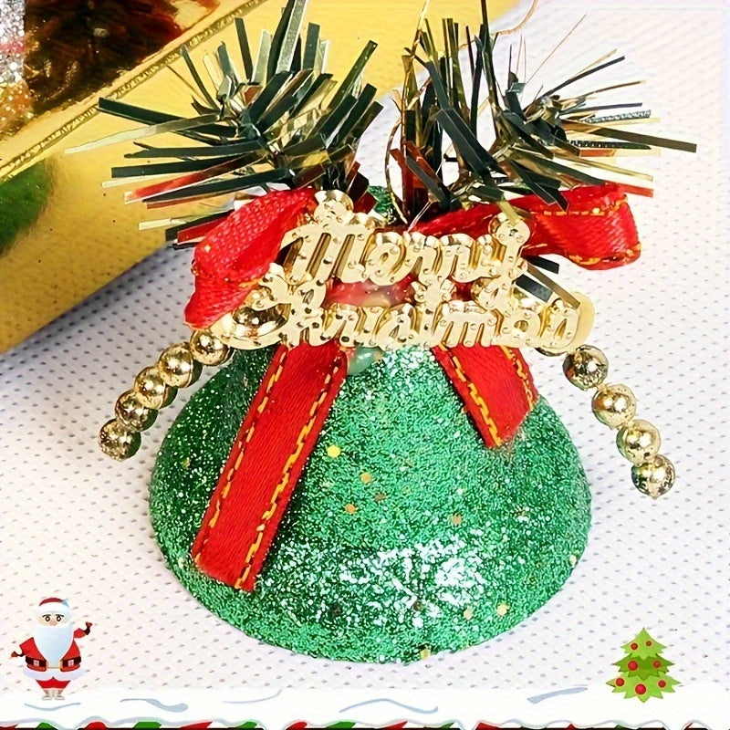 Colorful Sprinkled Plastic Bells Christmas Tree Accessories