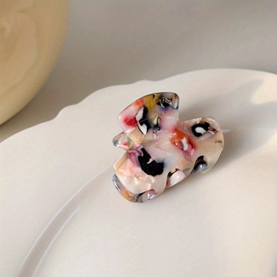Acetic Acid Leopard Pattern Hair Claw Mini Hair Clip