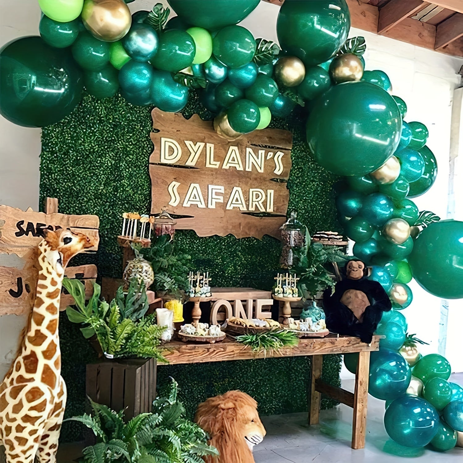 Dark Green Party Latex Balloons Garland Arch Kit Baby Shower Graduation