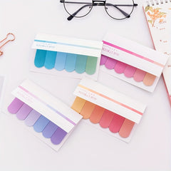 2pcs Colorful Gradient Sticky Notes Office Memo Notepad  N Sticky Notes Book