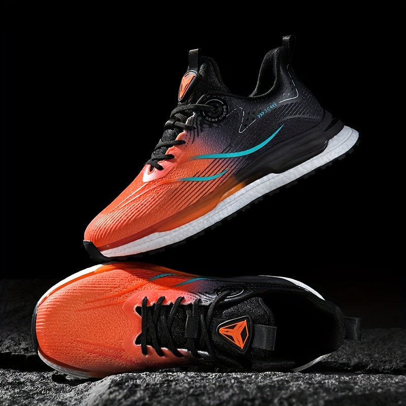 Ombre Shock Absorption Running Shoes Non Slip Lace Up Sneakers