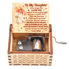 Musical Box Mom To Daughter Laser Engraved You Are My Sunshine For Birthday