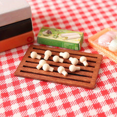 20pcs Wooden Drawer Pulls & Window Handles 1:12 Scale for Dollhouse DIY Apricot