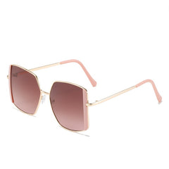 ENSAEJOE Geometric Metal Frame Glasses