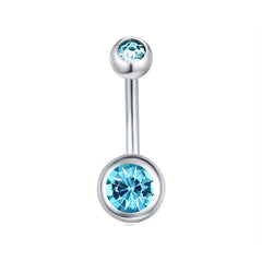 6pcs Surgical Steel 14G Navel Piercing Body Jewelry Men Women