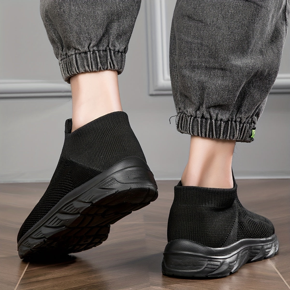 Men's Knitted Lightweight Slip On Casual Shoes Summer