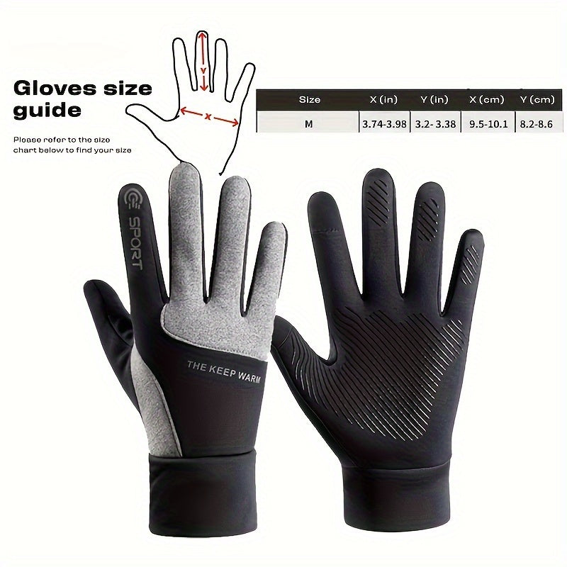Waterproof Winter Gloves Touch Screen Warm Motorcycle Gloves Anti Slip
