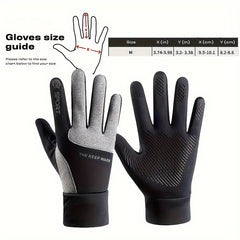 Waterproof Winter Gloves Touch Screen Warm Motorcycle Gloves Anti Slip