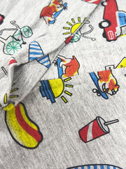 Cartoon Car Boys Quick Dry Summer Outdoor Shorts