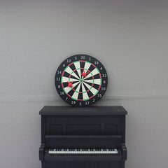 1:12 Scale Dartboard Model with Scoring Zones for Dollhouse Decor