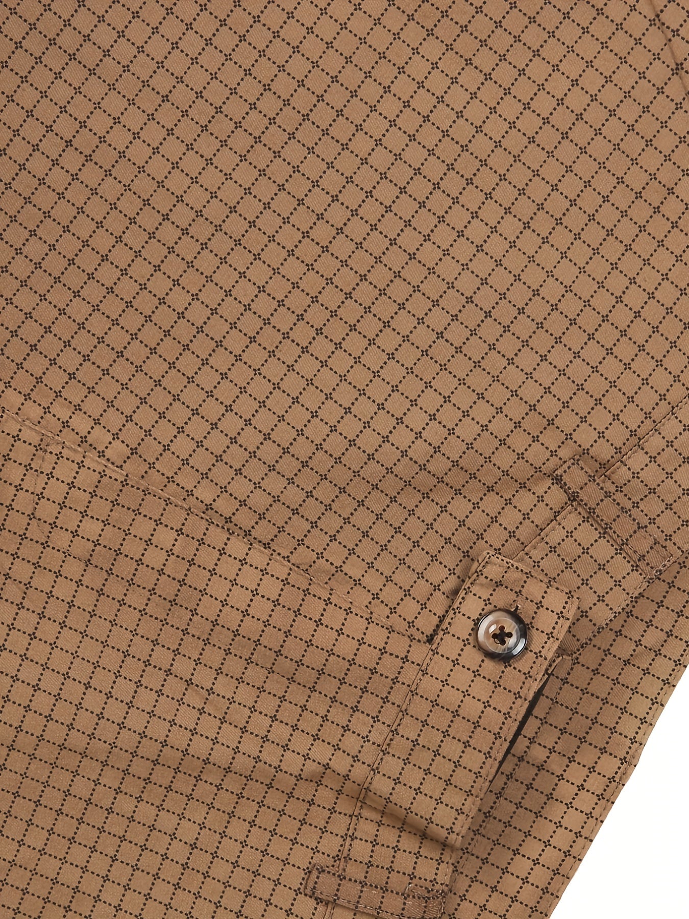 Men's Plaid Print Cotton Trousers Business Casual Suit Pants