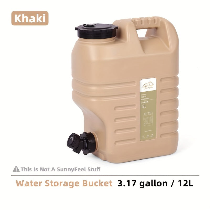 Outdoor Portable Water Bucket Large Capacity Thick Plastic Container Camping