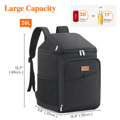 Large Insulated Cooler Backpack Leakproof Portable Fridge for Picnic
