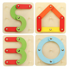 Educational Number Column Puzzles Set for Kids Learning