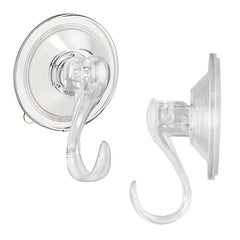 5pcs Strong Suction Cup Hook Waterproof Bathroom Punch Clear Wall Hook