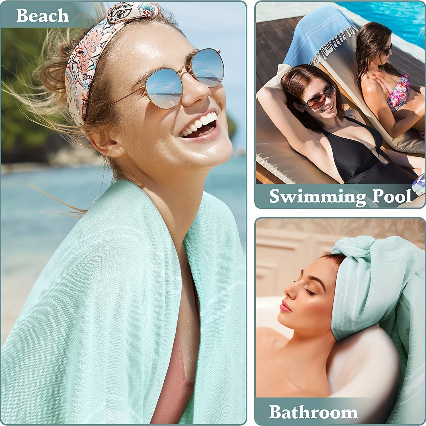 Beach Towel Oversized Sand Quick Dry Towel Extra Large Towel