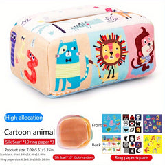 Baby Tissue Box Sensory Toy with Pleated Toys