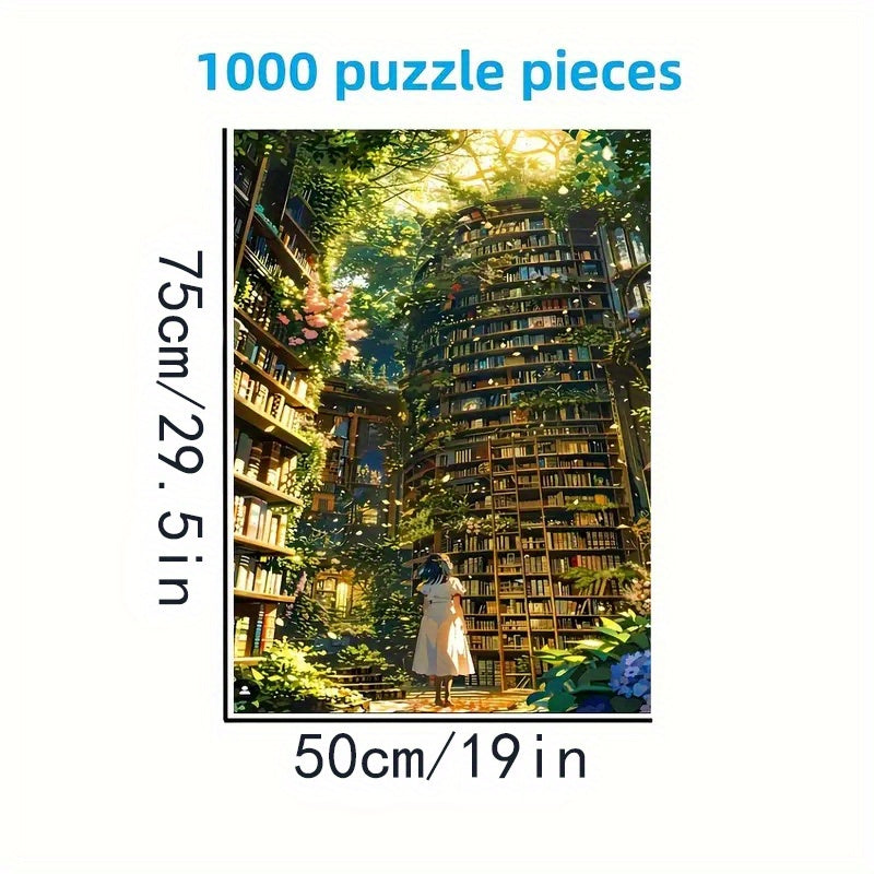 1000pcs DIY Puzzle Magic Library Garden Vibrant Colors
