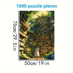 1000pcs DIY Puzzle Magic Library Garden Vibrant Colors