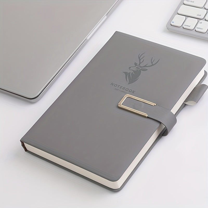 160 Pages Leather Buckle Soft Leather A5 Notebook