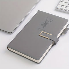 160 Pages Leather Buckle Soft Leather A5 Notebook