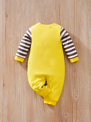 Baby Boys Giraffe Long Sleeve Romper Jumpsuit
