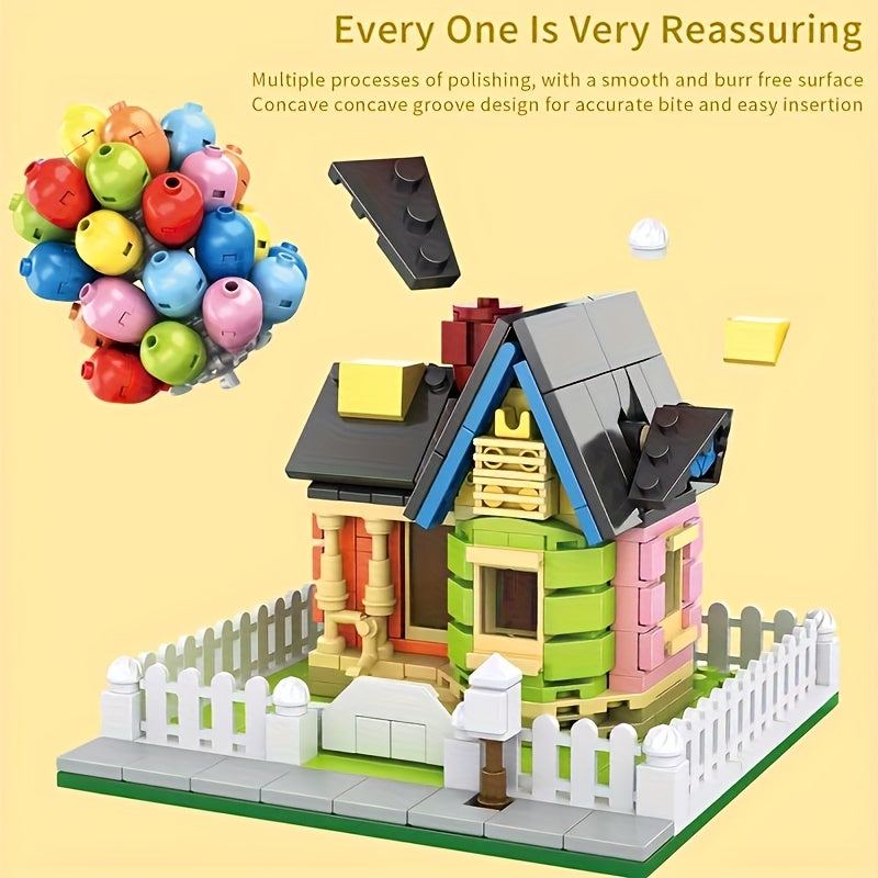 1000pcs Balloon Small House Building Blocks Set