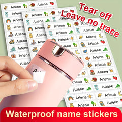 Personalized Waterproof Self Adhesive Name Sticker School Label