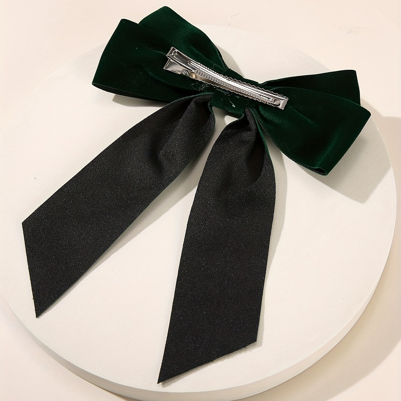 4 PCS Velvet Bow Hair Clip French Barrette Hair Accessories