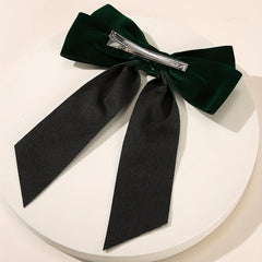 4 PCS Velvet Bow Hair Clip French Barrette Hair Accessories