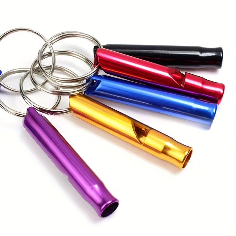 5pcs Emergency Survival Whistles With Keychain Camping Hiking Sports Dog Trainin